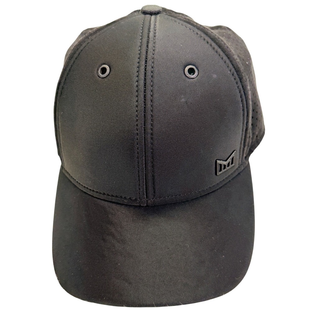 Melin Trooper II California Luxury Black Snapback Hat Perforated Mesh Cap Mens